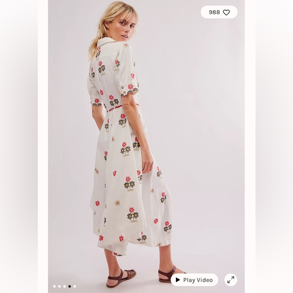 Free People Piru Embroidered Midi Dress - Picture 3 of 7